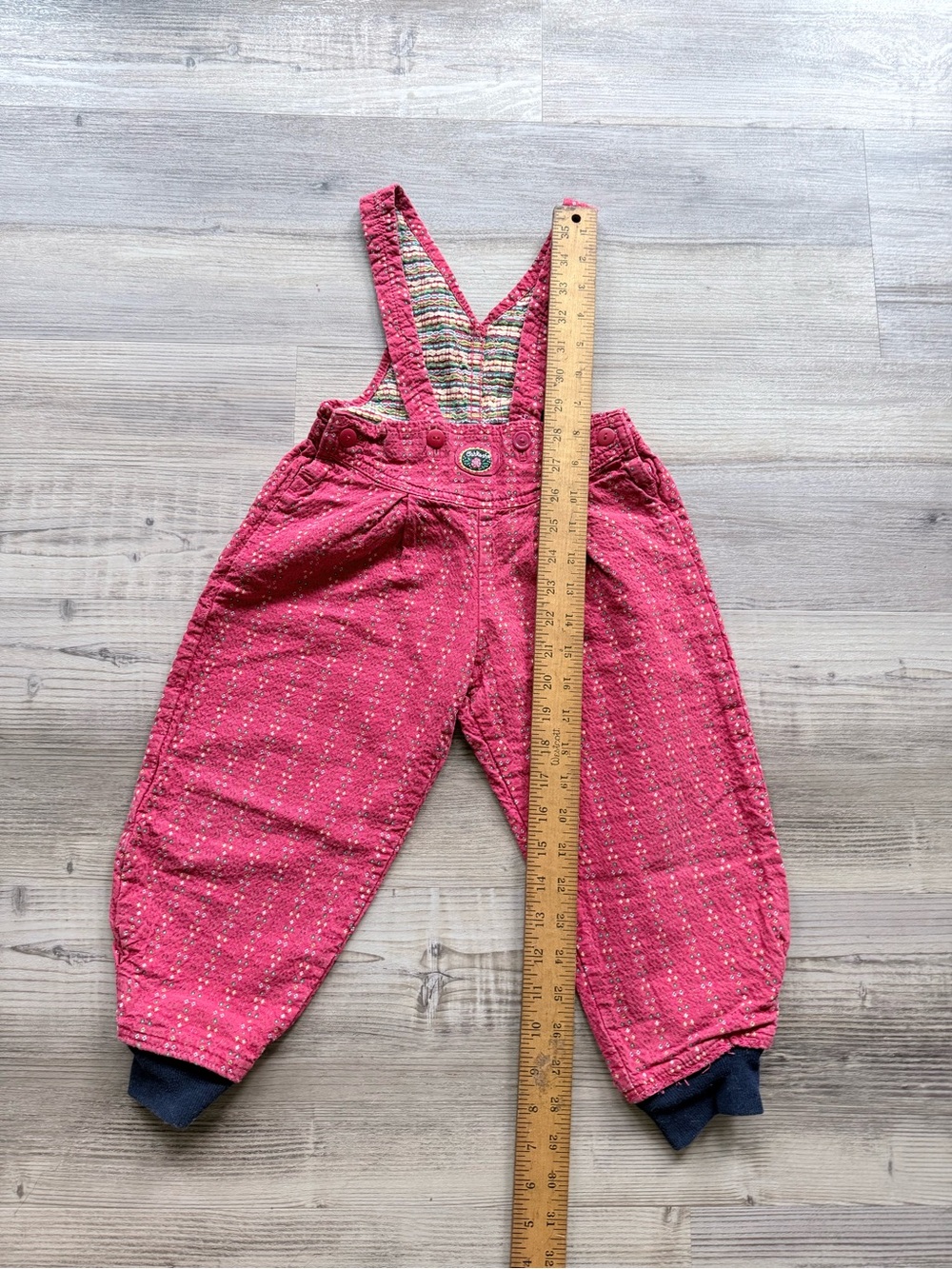 vintage OshKosh B'Gosh red overalls